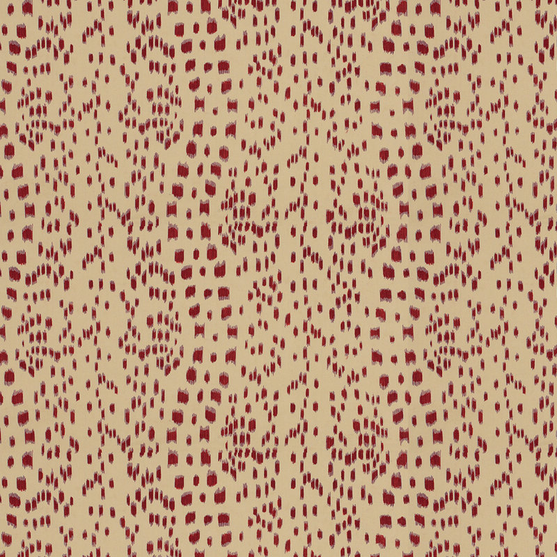 Le Jardin Chinois Les Touches 100% Cotton Fabric, Bordeaux