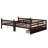 Full Over Full Rubber Wood Bunk Bed With 2 Drawers, Convertible Into 2 Beds-1589514242