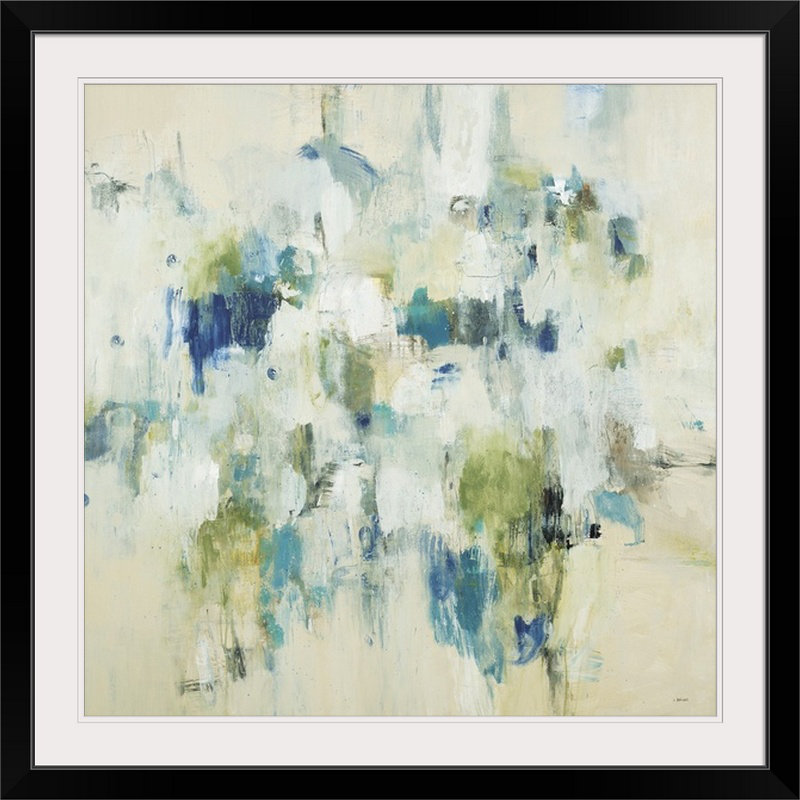 « informel moments » par l. baines, reproduction d’art, Cadre noir, H 28 x l 28 po x P 1 po
