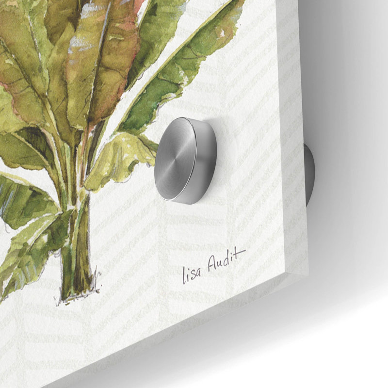 «Mixed Greens XV» par Lisa Audit, art mural en verre acrylique, H 12 po x l 36 po