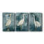 Simple Egret II - ensemble de 3 peintures sur toile tendue-1108413772