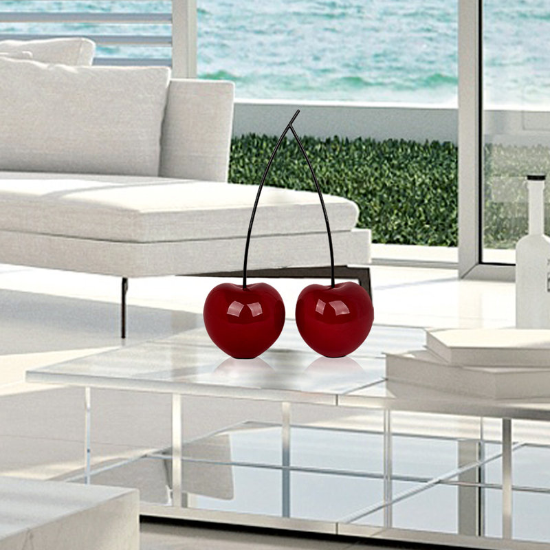 Food & Beverage Figurines & Sculptures, Red/Black, 55cm H x 43cm W x 19cm D