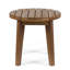 Table d'appoint en bois 16 po, finition, avec saveur rustique et table d'extérieur durable en bois, aspect