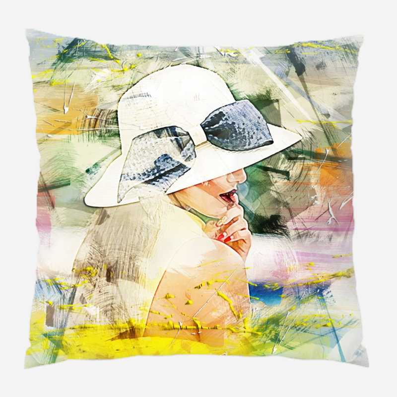 Coussin de fille fille Eldon, Intérieur, Microsuède