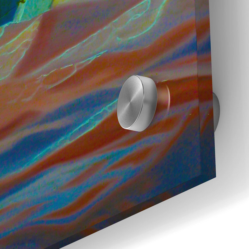 «Red Solid» de Valery Vecu Quitard par Red Barrel Studio®, art mural en verre acrylique, ACR-39949