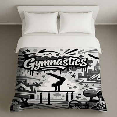 Housses de couette noires et blanches