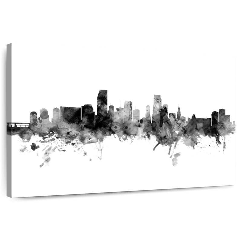 Miami, Floride, horizon V, H 32 po x l 48 po