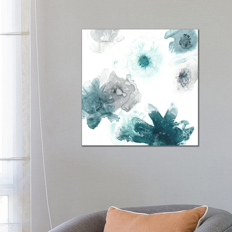 Floating Indigo I by June Erica Vess - Wrapped Canvas Gallery-Wrapped Canvas Giclée, 66.04 cm H x 66.04 cm W x 3.175 cm D