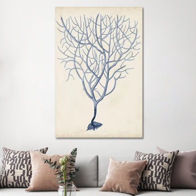 Indigo Coral III by Vision Studio - Wrapped Canvas Print