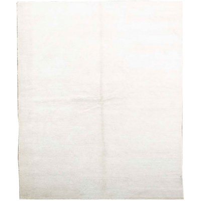 Hand-Knotted High-Quality White Area Rug