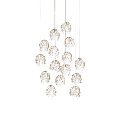 Banyan 15-Light Round Multi-Drop Pendant