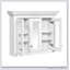 Armoire à pharmacie de 35 pouces avec miroir et 5 tablettes réglables, rangement mural avec portes en verre pour les salles de bain modernes