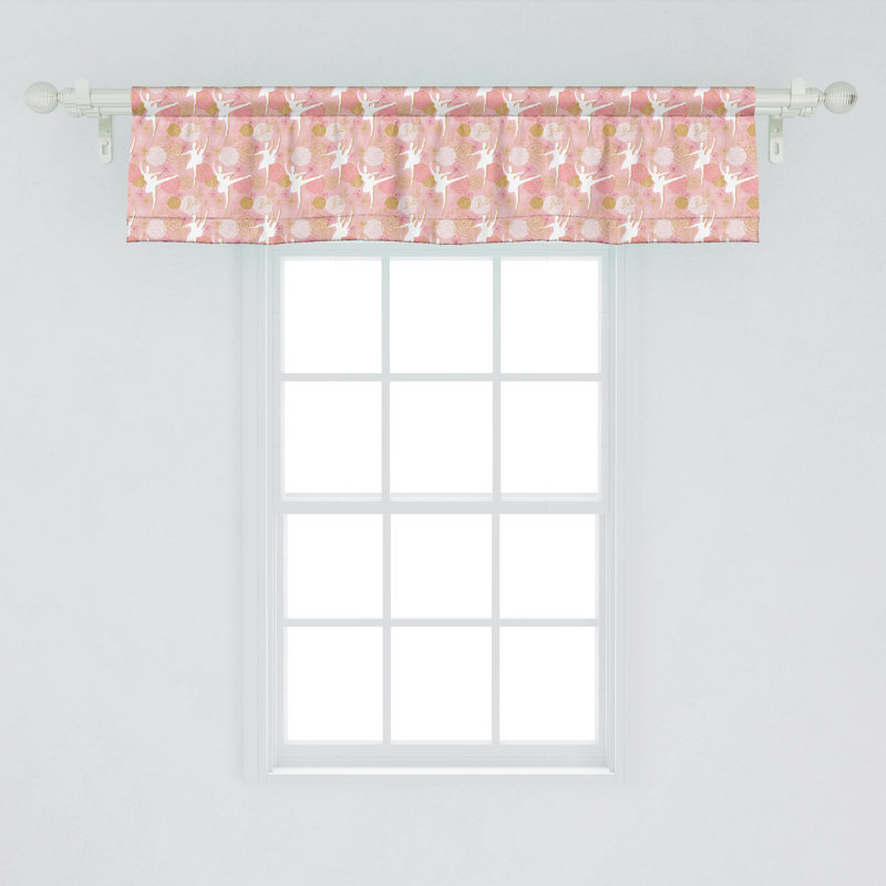 Ambesonne ballerine cantonnière lot de 2 roses, L 42 po x L 18 po
