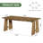 71" Solid Wood Dining Table, Farmhouse Kitchen Table Large Dinner Table for 6