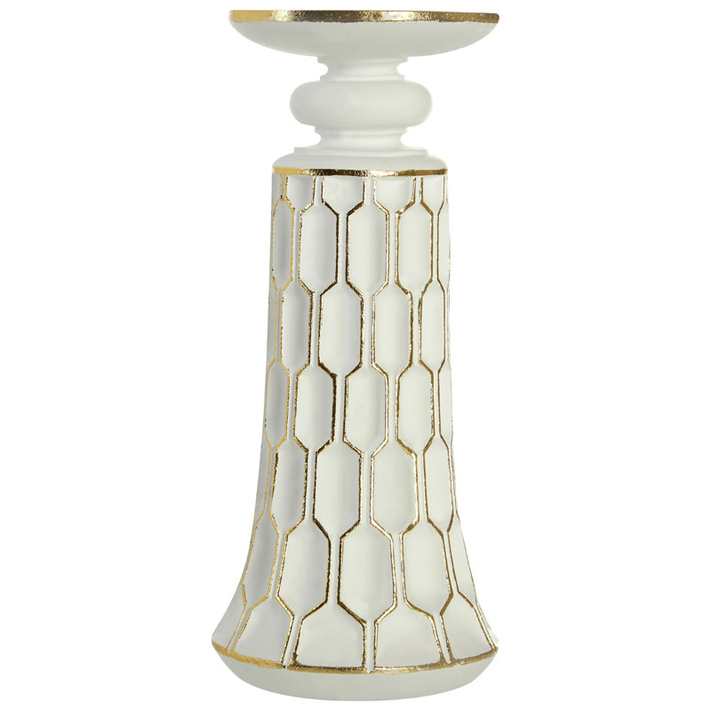 Eager Plastic / Acrylic Floor Candlestick, 26cm H x 12cm W x 12cm D