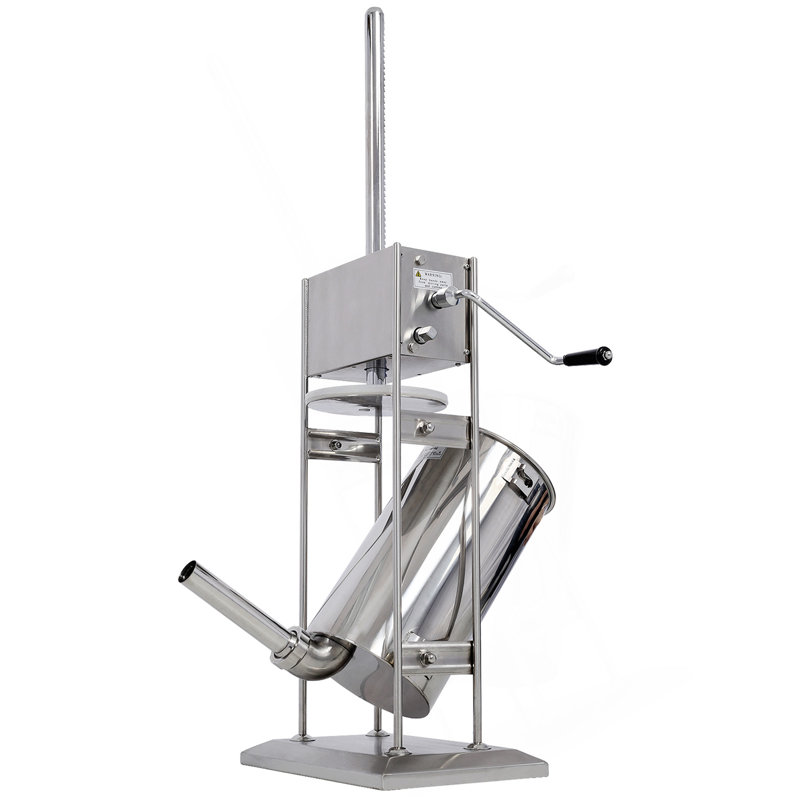 Stainless Steel Commercial Sausage Stuffer,Dual Speed Vertical Sausage Maker 32LB/15L, Meat Filler With 4 Stuffing Tubes