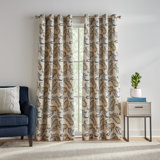 Vilette Paisley Light Filtering Thermal Grommet Curtain Panel Pair (Set of 2)