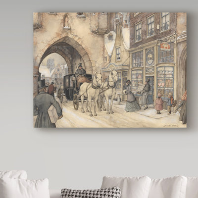 Graceleigh 'Coming Through The Arch' Acrylic Painting Print on Wrapped Canvas