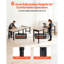 Établi réglable, capacité de 5000 lb, poste de travail à plateau en bois de chêne 96 x 24 po avec 4 prises de courant alternatif et 2 ports USB, table de travail en bois franc robuste pour garage, atelier, maison, bureau, commercial-1706261692