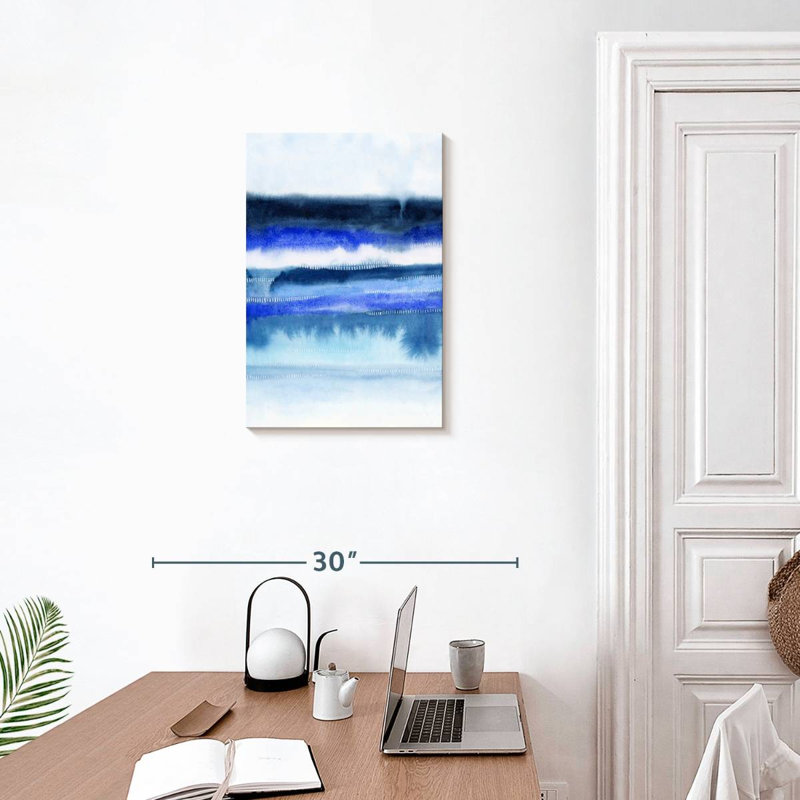 Avery, littoral abstrait II, H 24 po x l 16 po
