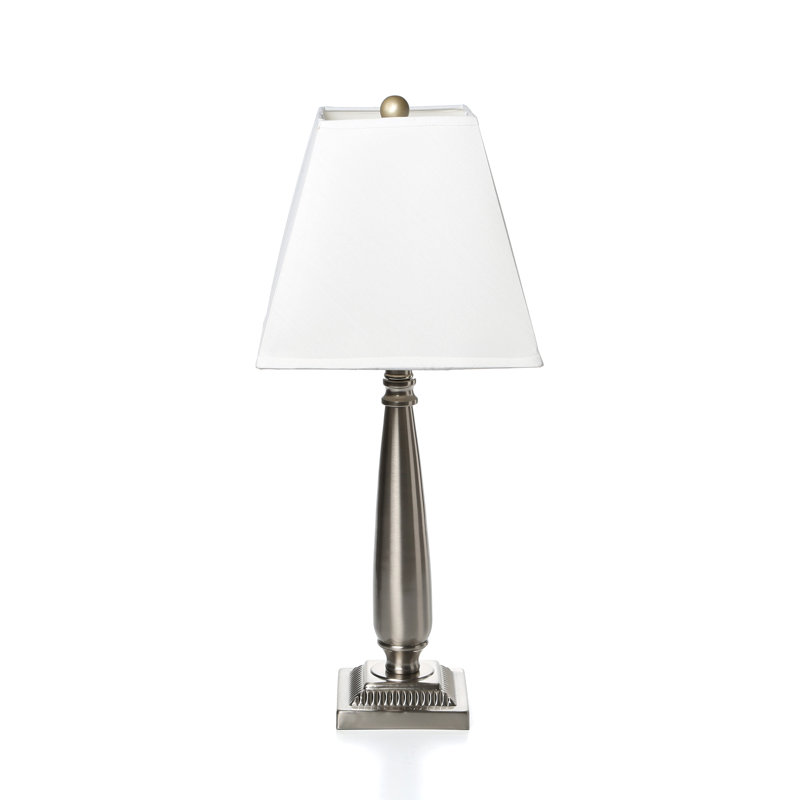 Madison River 24" Table Lamp with Square White Shades Set of 2 Table Lamps