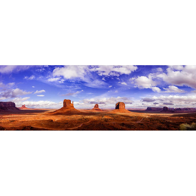 Monument Valley Panorama Canvas Art, 10" H x 30" W