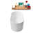 67" Streamline Soaking Glossy White Freestanding Tub and Tray With Internal Drain-101412841