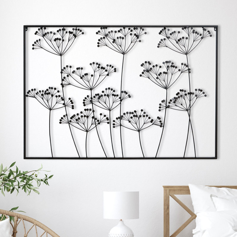 Fleurs de prairie abstraites, 43,25 po