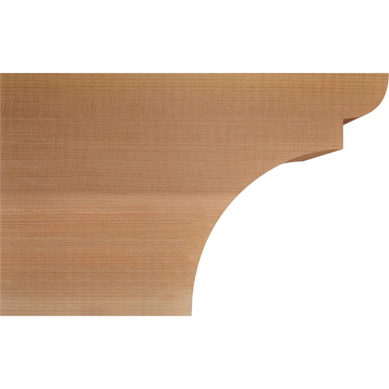 Yorktown Smooth Rafort Tail, Cèdre rouge, H 8 po x l 12 po x P 3,5 po