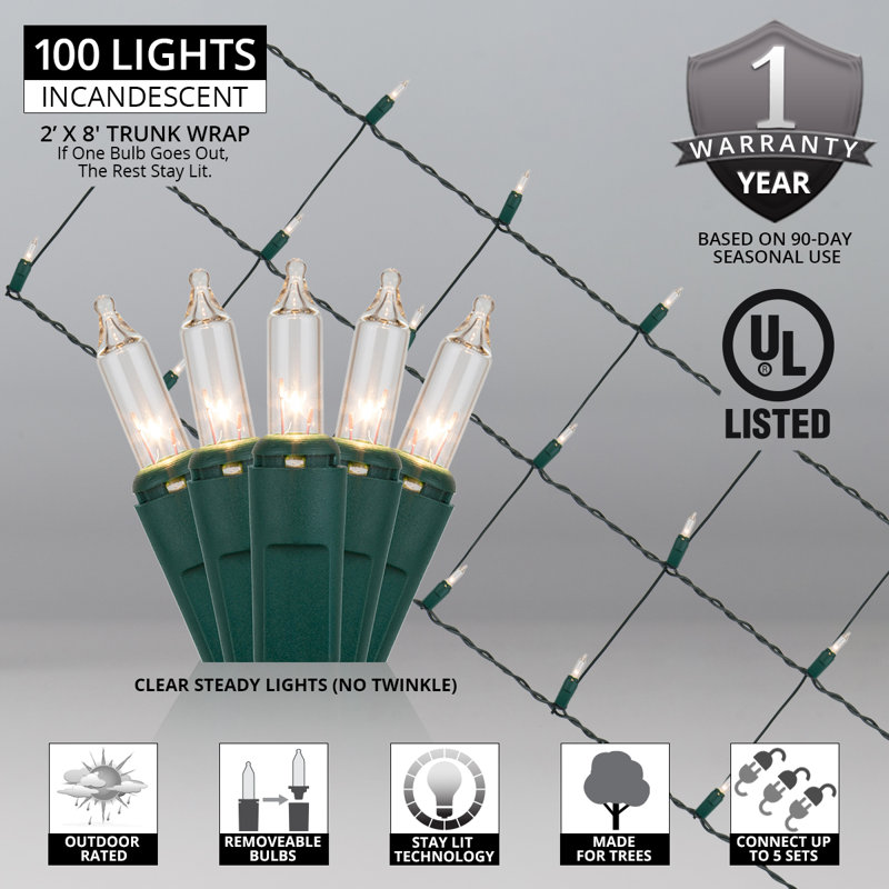 84'' String Lights, Clear