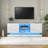 High-gloss Tv Stand With Smart Rgb Lighting & Storage