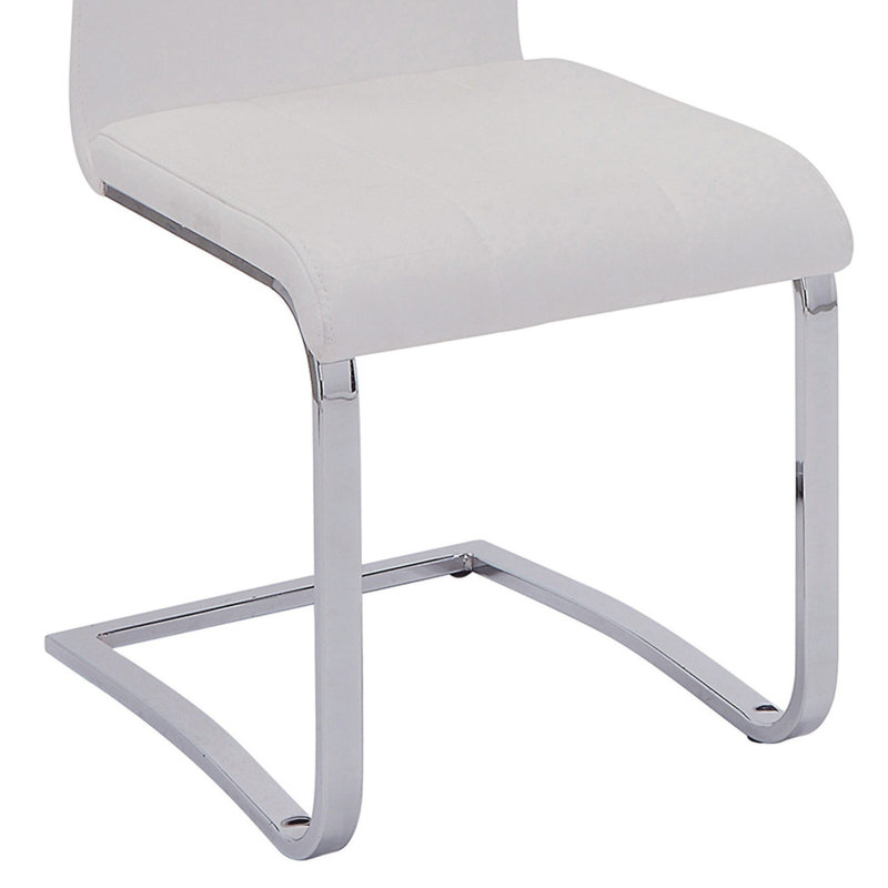 Azisa 4 - Person Pedestal Dining Set, White