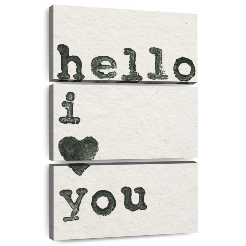 Tergel Hello I Love You, H 32 po x l 20 po