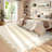 Washable Scalloped Area Rugs Living Room Rug Non Slip Stain-Resistant Rug for Bedroom Dining Room Home Office Linen-906377232-906377323