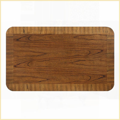 Table basse de 41,5 pouces en bois de noyer pour le salon - Pieds en pin massif, tablette de rangement et amp; Assemblage facile