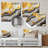 Gold And Grey Abstract Marble Mirage  II - Marble Wall Decor-340289754
