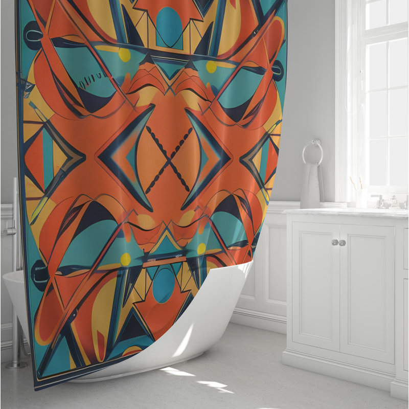 Rideau de douche Arberesha, H 72 po x l 70 po