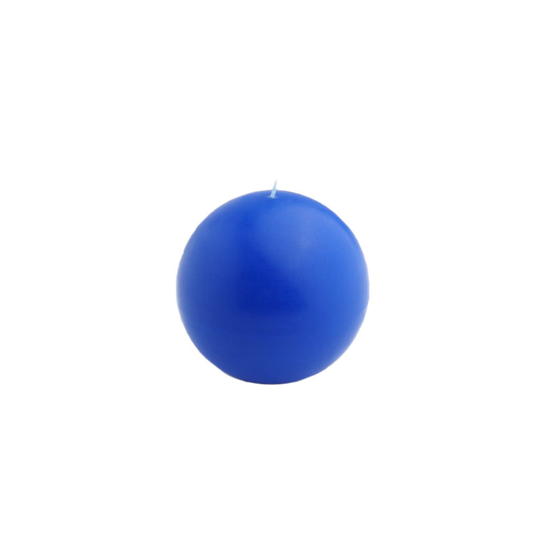 Bougie ronde, bleu, Diamètre de 4 po, Ensemble de 2