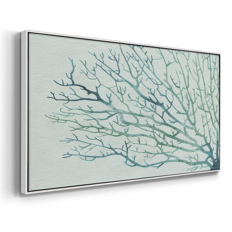 Seaglass Shadow II- Framed Gallery Wrapped Canvas -Ready to Hang