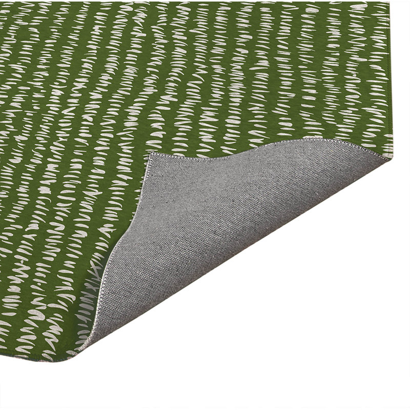 Tapis de cuisine Crop Row, Rectangle 4pi x 6 pi, Vert olive