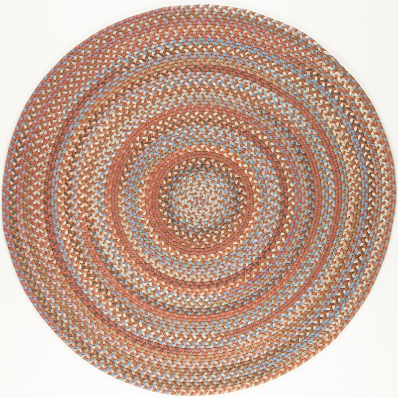 Tapis en laine tressé à la main Millfield, Rond 10 pi