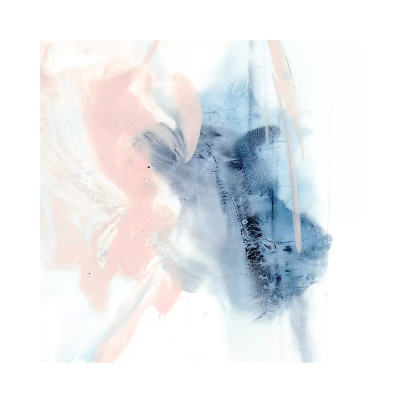 Indigo & Blush III par Ethan Harper - reproduction d'art, H 48 po x l 48 po x 1,5 po, Toile tendue, Pas de tapis