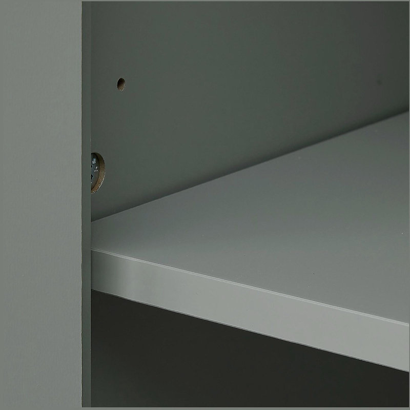 Bathroom Storage Cabinet with Two Drawers, Gray
