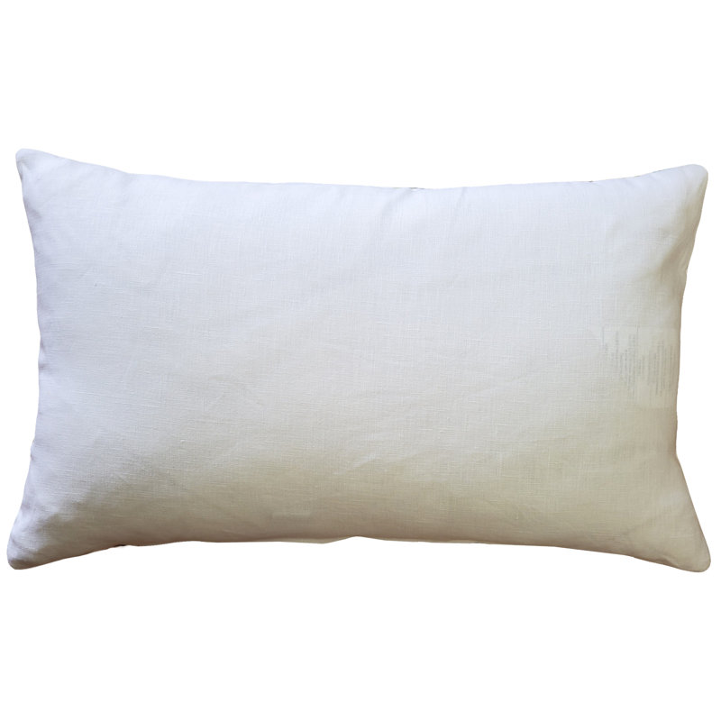 Linen Reversible Throw Pillow, Blue/Green/Light Purple