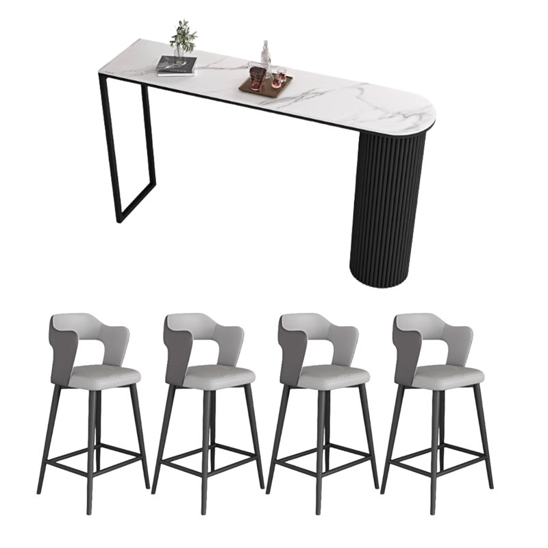 Kroeker, Blanc/Noir, H 41,3 po x L 62,9 po x l 15,7 po, Gris