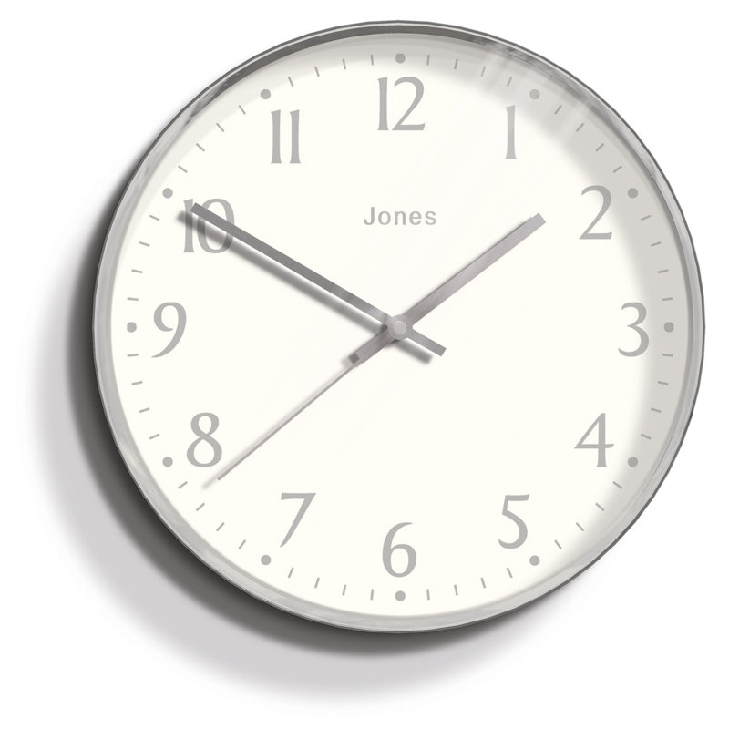 Acrylic Wall Clock, Chrome