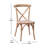 Arquit Stackable Cross-Back Wooden Bistro Chair-125313788-125324606