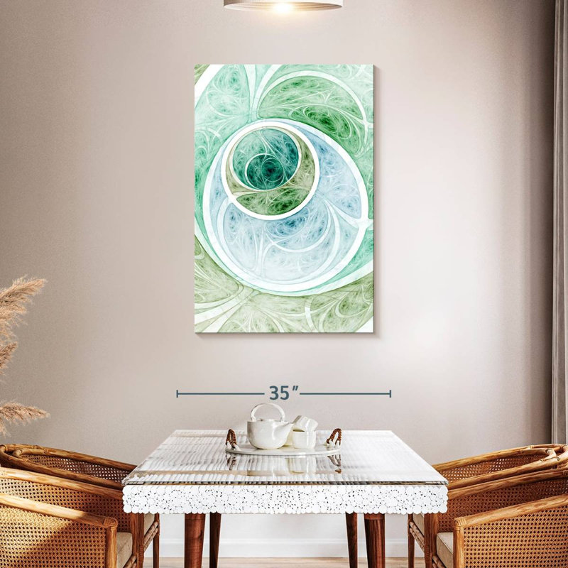 Avery Abstract Light Medieval, 45" H x 30" W