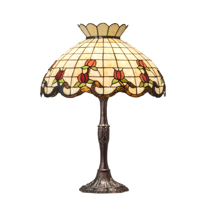 Lampe de table 26 "haute rose