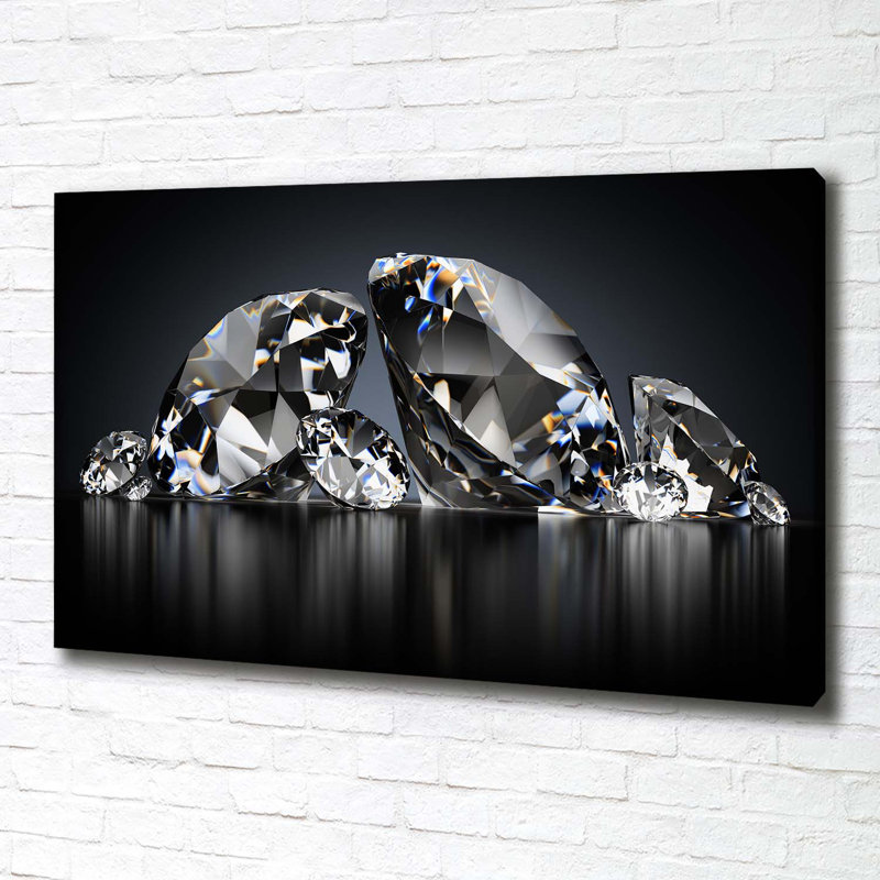 Diamonds - Wrapped Canvas Print